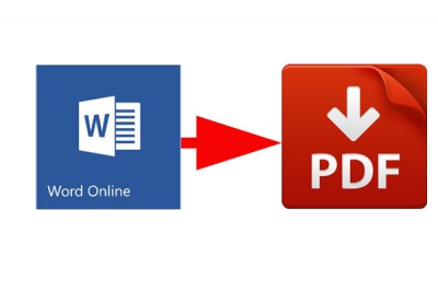 Document in Word-online opslaan als pdf