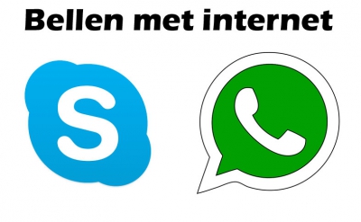 Bellen met Skype of Whatsapp